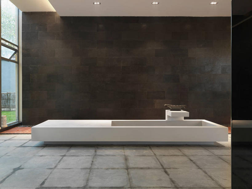 无人,横图,室内,白天,留白,建筑,喷泉,日光,亚洲,大厅,水泥,建筑材料,当代