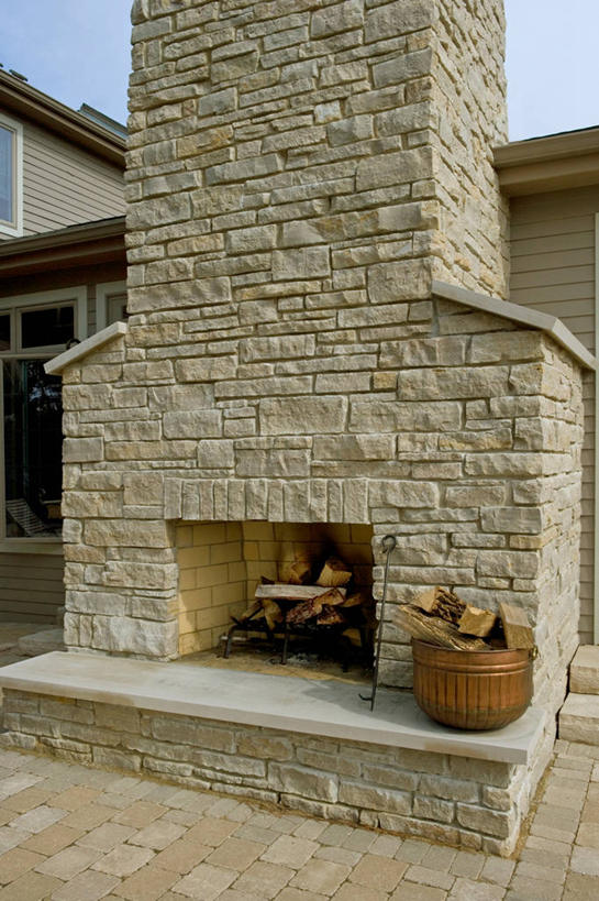 室外,壁炉,院子,铜