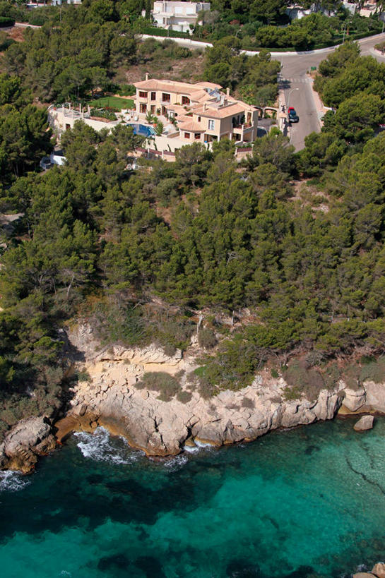 无人,家,竖图,俯视,航拍,室外,白天,天线,建筑,日光,西班牙,欧洲,蓝色,建造,鸟瞰,豪宅,高角度拍摄,欧申赛德