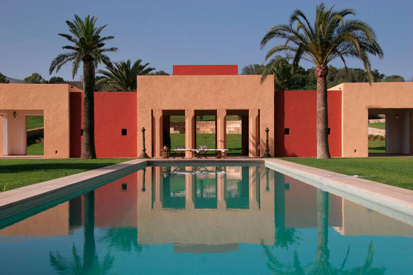 无人,游泳池,露台,横图,室外,白天,水,阳台,日光,西班牙,欧洲,球袋,院子,娱乐,现代,会所,俱乐部,露天阳台,当代,社交