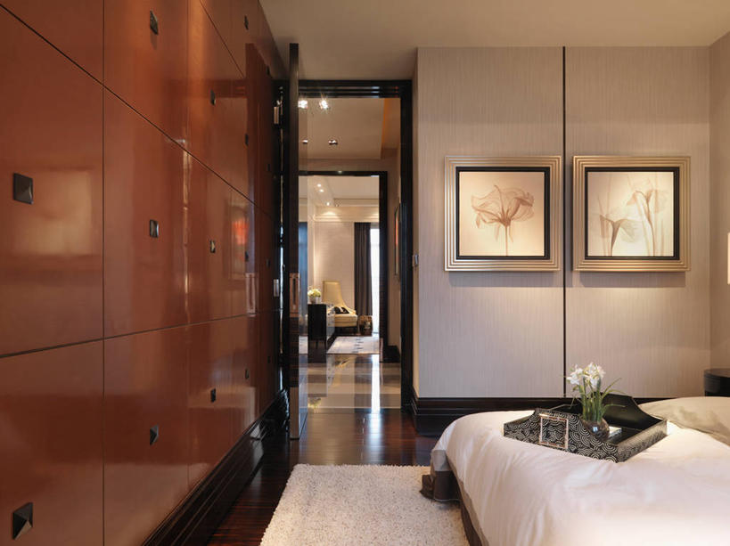 无人,家,横图,室内,床,家具,卧室,建筑,上海,亚洲,门口,干净,床上用品,建造,羽绒被