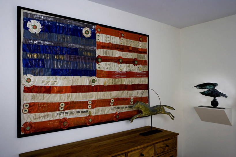 现代,美国国旗,古董,缝纫,收集,风标,当代