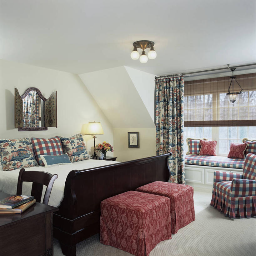 床,地毯,镜子,卧室,花纹,珊瑚,灯具