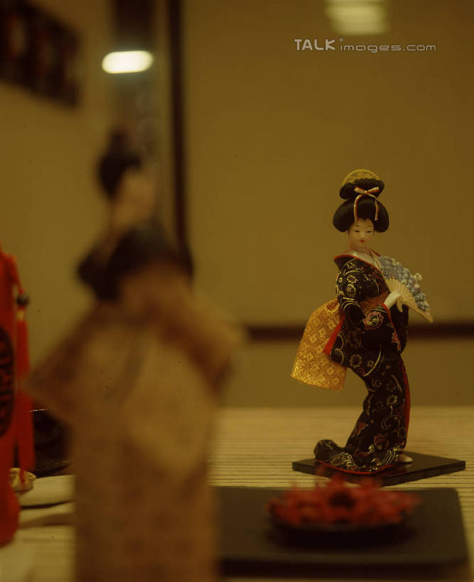 东方人,无人,两个人,站,竖图,室内,白天,正面,民族服装,工艺美术品,亚洲,阴影,和服,朦胧,模糊,艺术,光线,娃娃,影子,灯光,艺术品,注视,黄种人,工艺品,观察,看,站着,服饰,观看,工艺,美术,察看,关注,艺妓,吴服,唐草,唐花,唐锦,艺伎,芸妓,芸者,年轻女性,女人,女性,亚洲人,站立,半身,彩图,传统服装,民俗服,szzm1