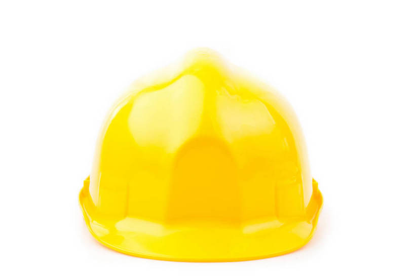 无人,横图,室内,特写,白天,白色背景,正面,静物,帽子,头盔,一个,黄色,安全帽,摄影,影棚,单个,彩图,影棚拍摄,拍摄