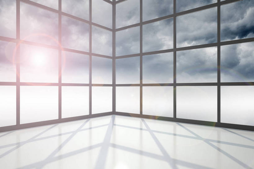 无人,横图,室内,白天,正面,数码,科技,窗户,落地窗,阴影,网络,瓷砖,地砖,乌云,云,阴天,云朵,地面,高光,几何,计算机图形,合成,云彩,玻璃窗,天空,天,电脑合成图,数码合成图,昏暗,阴沉,合成图,玻璃幕墙,写实,具体,具象,彩图