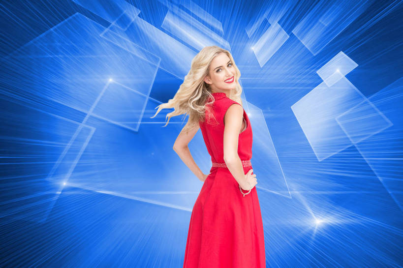 西方人,一个人,无人,站,笑,交叉,微笑,露齿笑,横图,室内,白天,正面,裙子,数码,科技,欧洲,欧洲人,仅一个年轻女性,仅一个女性,仅一个人,阴影,形状,连衣裙,梦幻,发光,反射,光束,网络,结构,图形,线条,影子,光亮,长方形,高光,几何,计算机图形,构造,合成,扭头,注视,手叉腰,红色,蓝色,白色,叉腰,观察,看,站着,转头,金色,观看,电脑合成图,数码合成图,察看,双手叉腰,矩形,未来,合成图,关注,数学,布局,发亮,憧憬,写实,具体,具象,相交,交集,形态,外形,年轻女性,女人,女性,白种人,长发,卷发,站立,半身,彩图,几何图形,平面图形