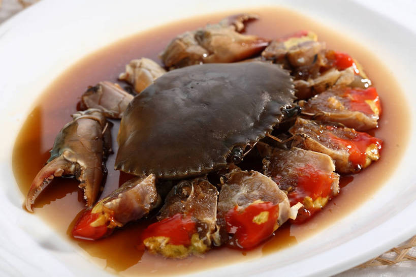 蟹,无人,横图,俯视,室内,特写,白天,烹饪,中餐,餐桌,桌子,餐具,阴影,反射,螃蟹,碟子,盘,影子,肉,料理,食品,蟹肉,菜肴,美食,肉类,食物,一个,白色,盘子,碟,中式,佳肴,单个,餐台,中华料理,肉食,甲壳动物,彩图,高角度拍摄,醉蟹,shjb1