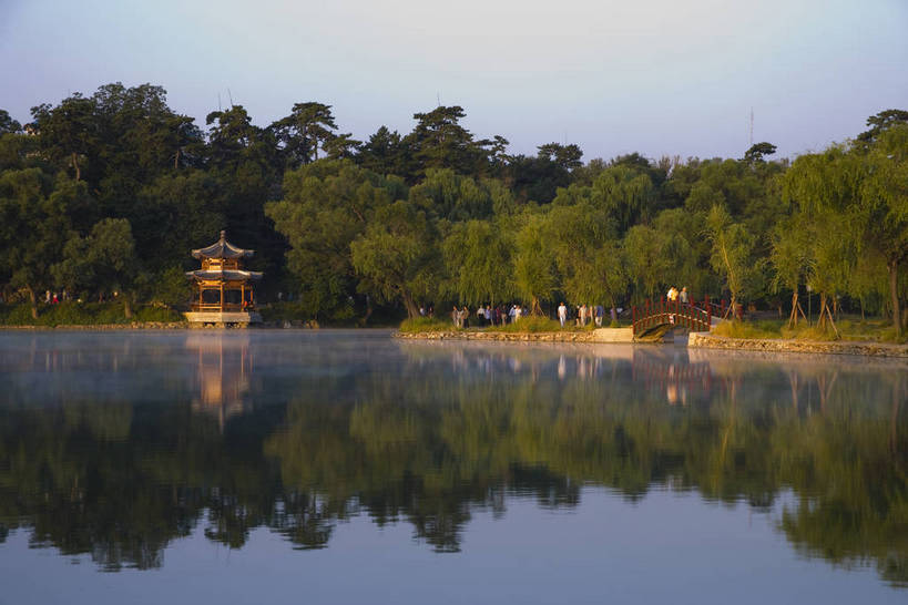 宫殿,横图,室外,白天,湖,建筑,避暑山庄,中国,亚洲,历史,古代,倒影,旅游胜地,摄影,东亚,世界文化遗产,中华人民共和国,华北地区,河北,河北省,冀,承德,承德市,古远,亭台楼阁,展馆,彩图,承德避暑山庄,承德离宫,热河行宫,bj174