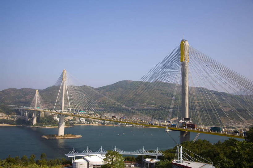 横图,彩色,室外,白天,旅游,度假,美景,名胜古迹,城市风光,标志建筑,城市,大桥,地标,建筑,香港,中国,亚洲,遗迹,图片,景观,古迹,文物,娱乐,建设,跨海大桥,古建筑,现代建筑,蓝天,天空,享受,休闲,旅游胜地,景色,放松,摄影,海滨,古文明,东亚,中华人民共和国,海,彩图,青马大桥,bj174