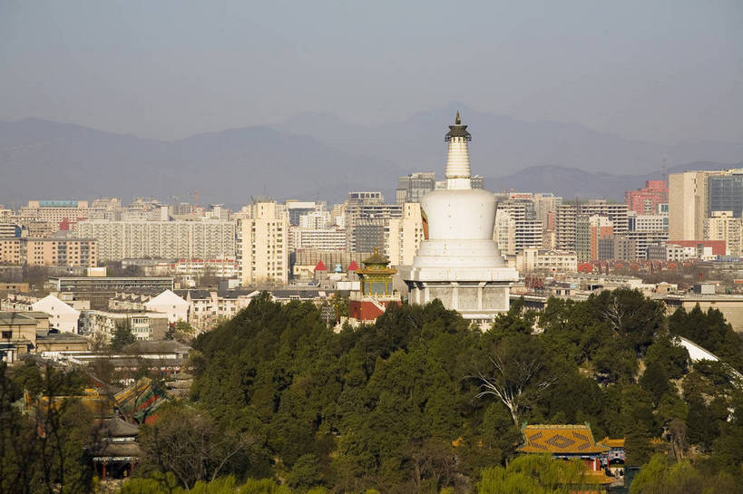 公园,横图,俯视,彩色,室外,白天,旅游,度假,城市风光,城市,北海公园,北京,中国,亚洲,景观,高塔,建筑群,塔,首都,都市,白塔,树,风景,休闲,旅游胜地,景色,摄影,美好,东亚,北海,中华人民共和国,旅行,bj174
