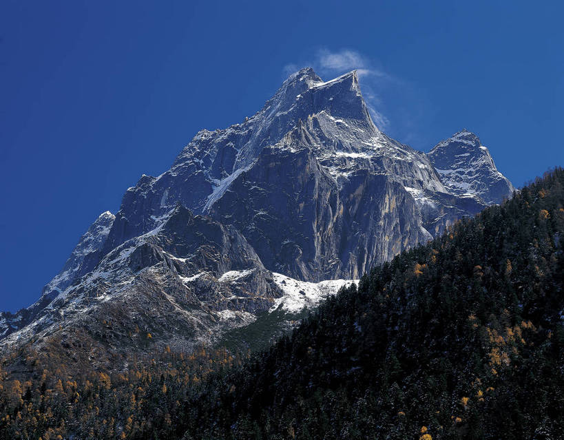 横图,彩色,室外,白天,旅游,雪山,中国,亚洲,壮观,高山,景观,山峰,山峦,云雾,自然,摄影,人文景观,雄伟,近景,东亚,地貌,中华人民共和国,世界屋脊,旅行,地质,bj174