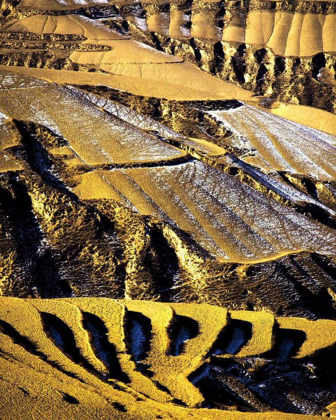 竖图,俯视,航拍,中国,亚洲,田地,土地,金色,竖,摄影,矗立,耸立,东亚,地貌,陕西,中华人民共和国,挺立,彩图,高角度拍摄,bj174