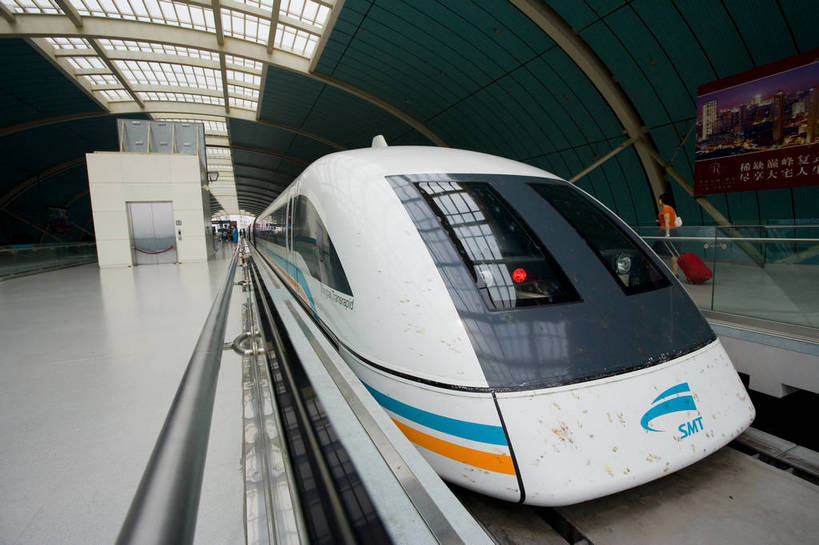 横图,彩色,室内,白天,车站,上海,中国,亚洲,乘客,站台,轨道交通,交通,列车,交通工具,摄影,磁悬浮,高速列车,东亚,磁悬浮列车,中华人民共和国,bj174