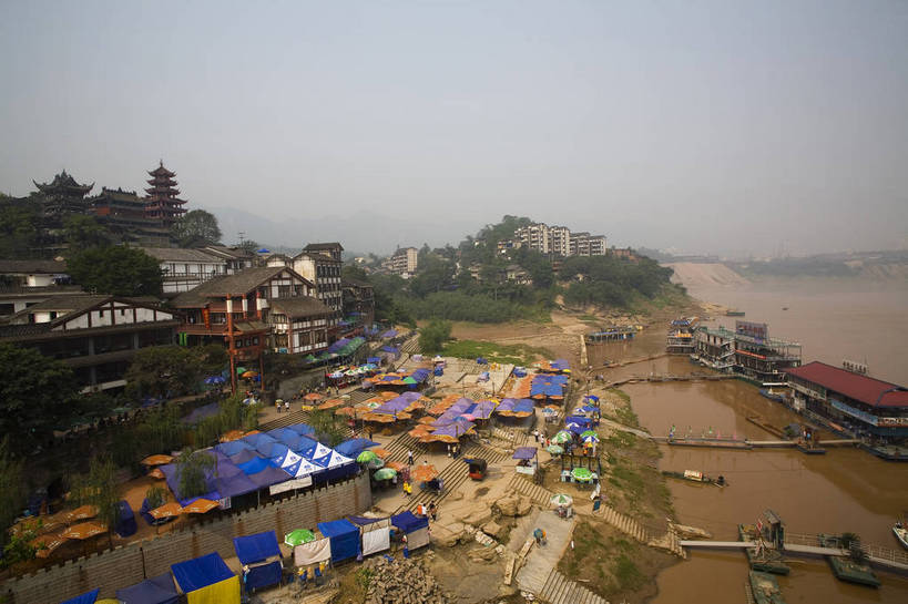 横图,彩色,室外,白天,旅游,标志建筑,地标,建筑,重庆,中国,亚洲,文化遗产,建筑群,古典,建设,摄影,四川省,中国文化,东亚,磁器口,中华人民共和国,旅行,传统文化,bj174