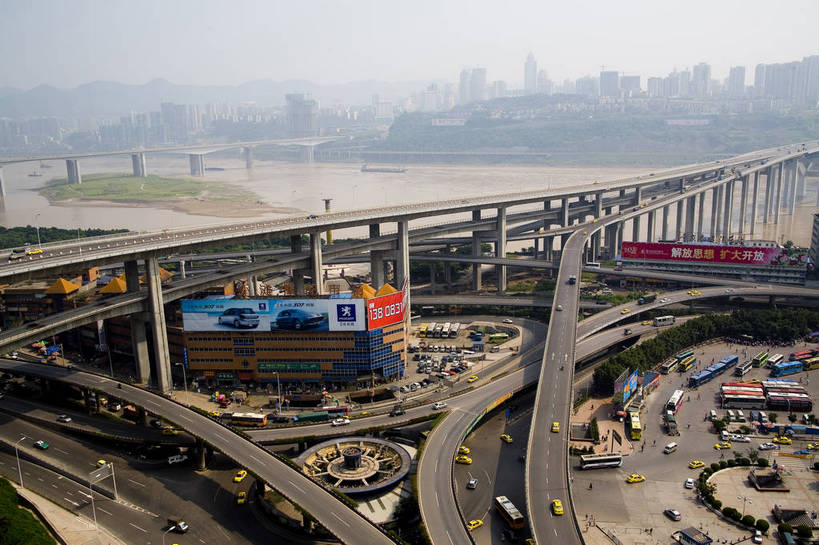 横图,彩色,室外,白天,城市风光,大桥,道路,立交桥,路,桥梁,公路,重庆,中国,亚洲,景观,建筑群,桥,交通,现代建筑,拱桥,摄影,四川省,拱形,东亚,嘉陵江,中华人民共和国,西南地区,重庆市,渝,山城,江,马路,钢拱桥,菜园坝长江大桥,bj174