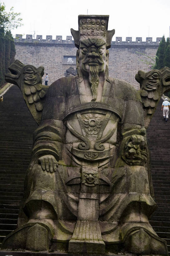 无人,竖图,彩色,室外,白天,旅游,度假,名胜古迹,标志建筑,地标,建筑,雕塑,中国,亚洲,遗迹,雕像,建筑群,古典,古迹,文物,娱乐,建设,古建筑,享受,休闲,旅游胜地,放松,竖,摄影,四川省,中国文化,古文明,东亚,中华人民共和国,旅行,丰都,丰都鬼城,传统文化,bj174