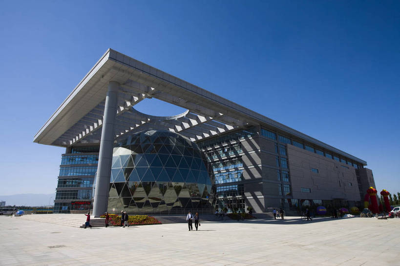 横图,彩色,室外,特写,白天,旅游,度假,美景,城市风光,城市,建筑,中国,亚洲,景观,娱乐,现代建筑,享受,休闲,景色,放松,摄影,科技馆,东亚,宁夏,银川,首府,中华人民共和国,西北地区,银川市,宁夏回族自治区,宁,旅行,金凤区,宁夏科技馆,银川科技馆,bj174