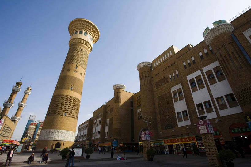 宾馆,横图,彩色,室外,特写,白天,旅游,建筑,酒店,中国,亚洲,摄影,东亚,乌鲁木齐,新疆,国际大巴扎,中华人民共和国,旅行,二道桥,bj174