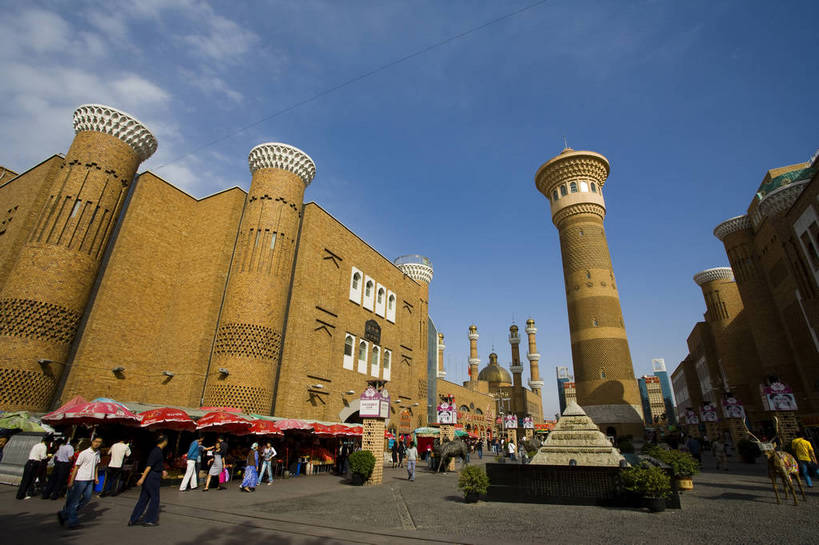 宾馆,横图,彩色,室外,特写,白天,旅游,建筑,酒店,中国,亚洲,摄影,东亚,乌鲁木齐,新疆,国际大巴扎,中华人民共和国,旅行,二道桥,bj174