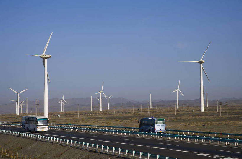 无人,工厂,横图,彩色,室外,白天,旅游,机器,技术,科技,风车,中国,亚洲,环保,电力,科学,景观,电能,设备,机械,发电厂,发电站,工业,摄影,能源,电,电源,回收,资源,能量,利用,低碳,东亚,循环,新疆,电厂,中华人民共和国,持续,叶片,旅行,制造厂,生产工厂,风电厂,风力发电厂,达坂城,bj174