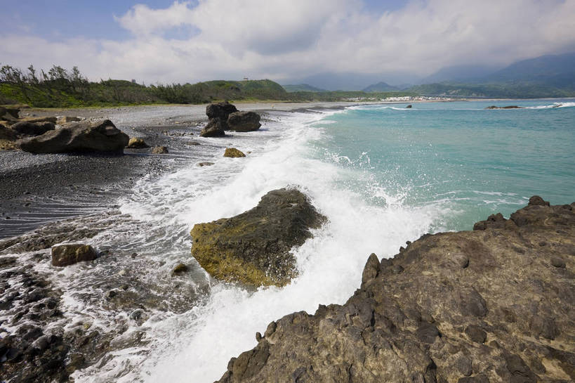 无人,公园,横图,彩色,室外,白天,旅游,度假,海浪,名胜古迹,标志建筑,地标,建筑,台湾,中国,亚洲,遗迹,海岸,海湾,古迹,文物,娱乐,建设,古建筑,蓝天,享受,休闲,旅游胜地,放松,摄影,海滨,古文明,东亚,三仙台,中华人民共和国,海,海滩,旅行,bj174