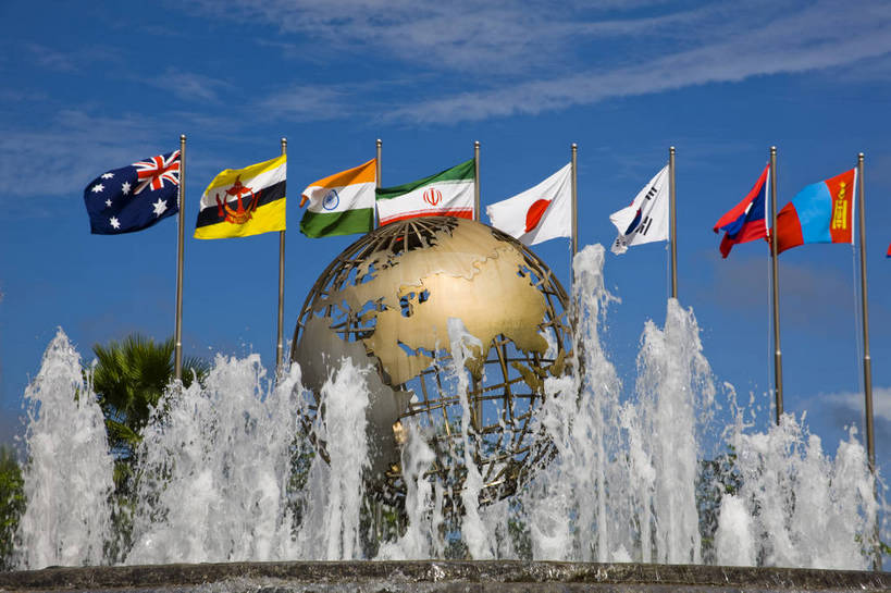 无人,横图,彩色,室外,白天,旅游,城市风光,建筑,喷泉,国旗,雕塑,中国,亚洲,地球,景观,水池,现代建筑,海南,天空,旅游胜地,摄影,海南省,东亚,中华人民共和国,华南地区,琼,旗,旅行,博鳌,博鳌镇,琼东,琼海,琼海市,亚洲论坛国际会议中心,bj174