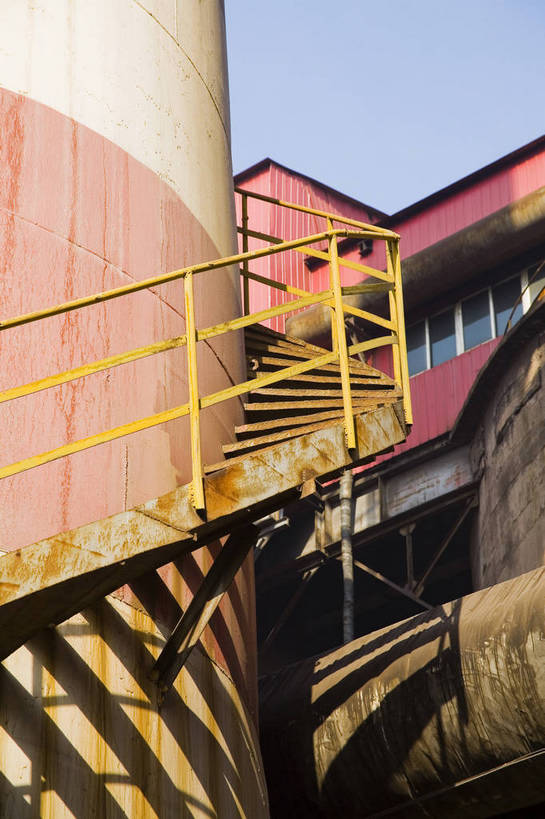 无人,工厂,竖图,彩色,室外,特写,白天,北京,中国,亚洲,工具,设备,管道,竖,工业,摄影,厂房,东亚,中华人民共和国,首钢,bj174