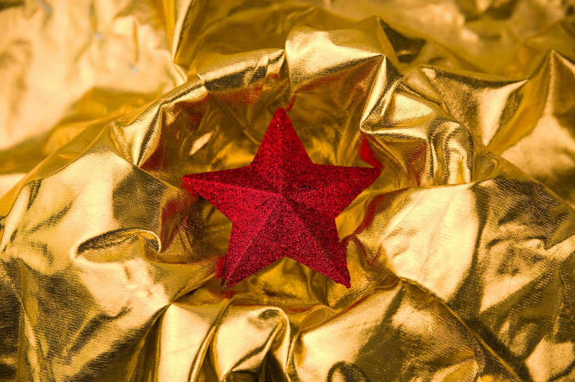 无人,横图,彩色,室内,静物,中国,节日,装饰,图片,星星,艺术品,圣诞,装饰品,一个,红色,摄影,礼品,单个,五星,东亚,影棚拍摄,bj174