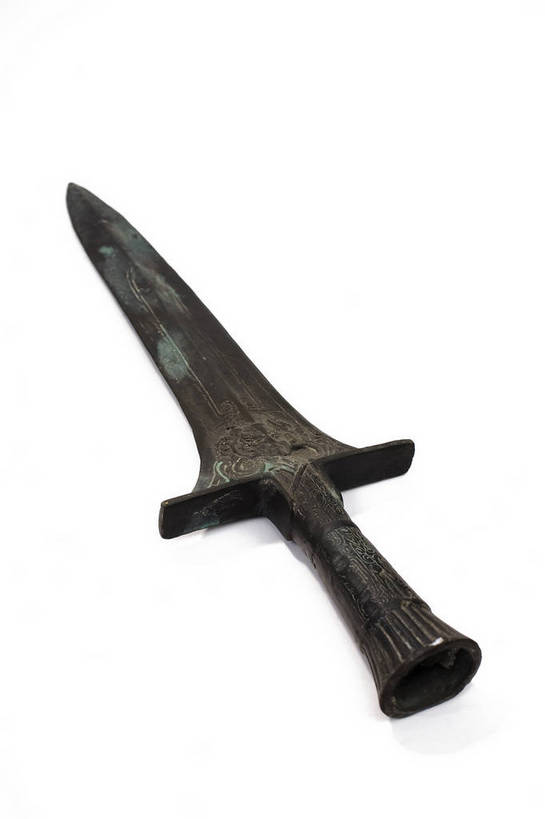 竖图,彩色,静物,中国,雕刻,图片,文化遗产,艺术品,历史,文物,装饰品,古代,一个,摄影,单个,古董,剑,中国文化,宝剑,东亚,青铜器,古远,古代文明,美术工艺,影棚拍摄,传统文化,bj174