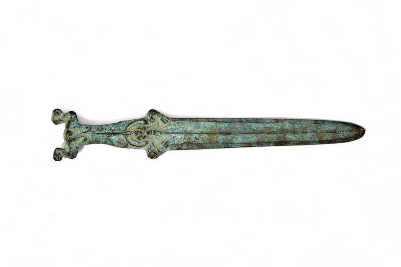 横图,彩色,静物,中国,雕刻,图片,文化遗产,艺术品,历史,文物,装饰品,古代,一个,摄影,单个,古董,剑,中国文化,宝剑,东亚,青铜器,古远,古代文明,美术工艺,影棚拍摄,传统文化,bj174