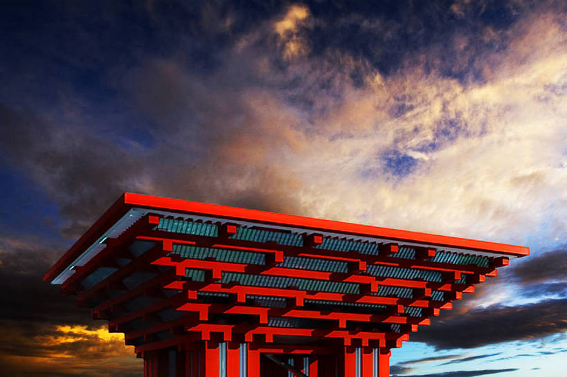 横图,彩色,室外,白天,旅游,度假,名胜古迹,标志建筑,地标,建筑,上海,中国,亚洲,遗迹,图片,云层,合成,古迹,文物,娱乐,建设,古建筑,现代建筑,天空,地标建筑,享受,休闲,上海世博馆,世博馆,上海世博会,世博,世博会,旅游胜地,彩云,放松,摄影,中国文化,特效,展览馆,中国馆,古文明,东亚,东方之冠,眩光,旅行,bj174