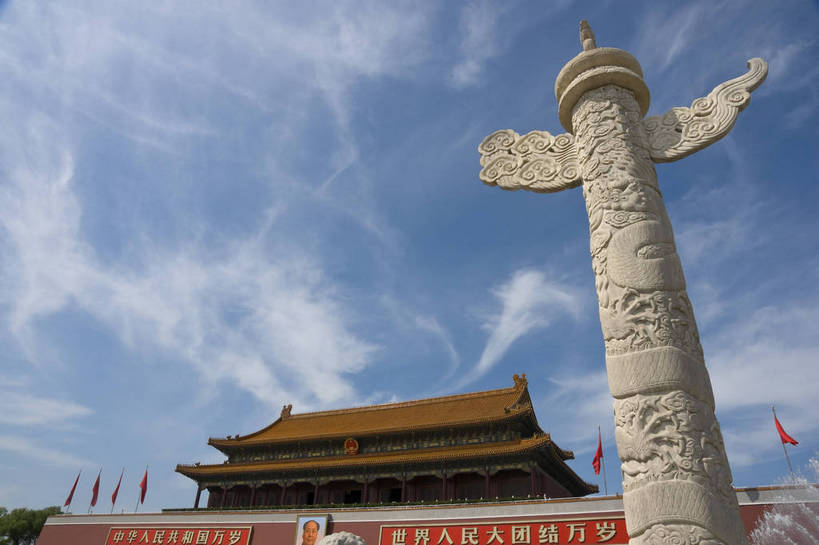 无人,摄影师,天安门,横图,彩色,室外,白天,旅游,名胜古迹,建筑,北京,中国,亚洲,古老,壮观,古迹,历史,文化,文物,遗址,名胜,白云,蓝天,阳光,晴天,雄伟,文明,摄像师,bj174
