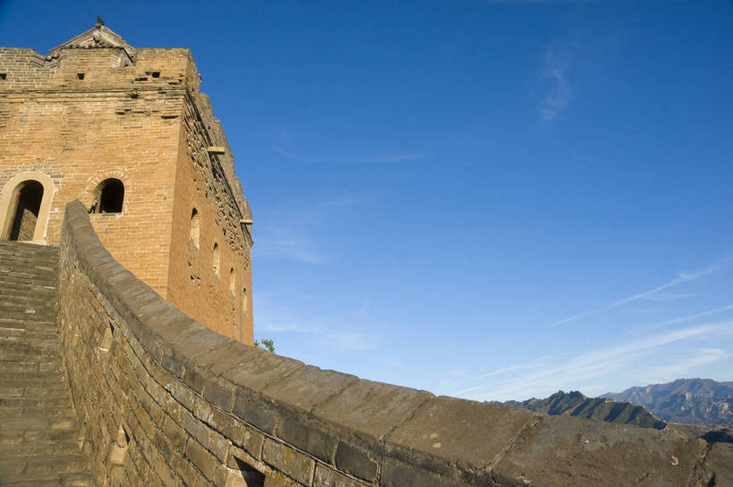 无人,摄影师,横图,彩色,室外,白天,仰视,旅游,名胜古迹,建筑,北京,长城,中国,亚洲,局部,壮观,山川,首都,历史,文化,文物,遗址,名胜,白云,风景,蓝天,阳光,晴天,雄伟,文明,近景,古朴,万里长城,烽火台,东亚,摄像师,中华人民共和国,北京市,京,北平,华北地区,河北,河北省,冀,密云县,承德,承德市,气势,幽静,金山岭长城,金山岭,滦平县,密云,bj174