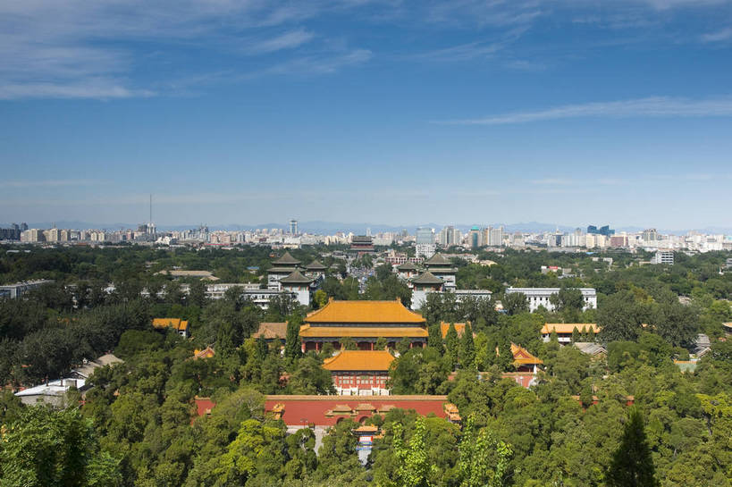 无人,摄影师,宫殿,横图,俯视,彩色,室外,白天,旅游,名胜古迹,建筑,北京,中国,亚洲,壮观,楼群,首都,历史,文化,树木,白云,风景,蓝天,阳光,地理,晴天,雄伟,文明,古朴,东亚,摄像师,中华人民共和国,北京市,京,北平,华北地区,气势,幽静,高角度拍摄,北京中轴线,bj174