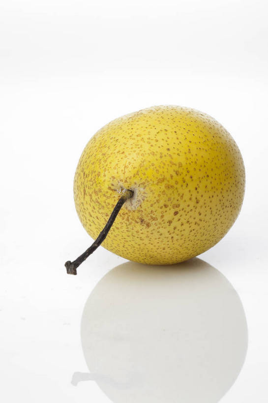 竖图,彩色,室内,特写,抠图,白色背景,梨,水果,中国,亚洲,完整,新鲜,图片,美味,食品,营养,食物,一个,黄色,香梨,摄影,无公害,东亚,健康食品,生梨,影棚拍摄,雪花梨,bj174