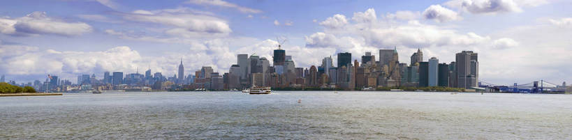 无人,横图,全景,彩色,室外,白天,旅游,办公楼,城市风光,建筑,纽约,美国,图片,建筑群,曼哈顿,辉煌,现代建筑,远景,旅游胜地,摩天大厦,摄影,文明,商务中心,金融中心,发展,繁荣,大海,海,旅行,港湾,海港,bj174