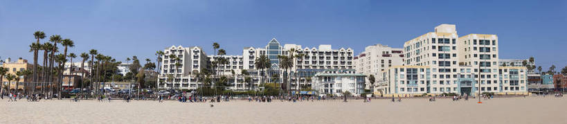 横图,全景,彩色,室外,白天,旅游,度假,沙滩,城市风光,城市,建筑,酒店,美国,游客,图片,辉煌,现代建筑,蓝天,休闲,远景,旅游胜地,摄影,北美,北美洲,文明,加利福尼亚,美洲,发展,加州,洛杉矶,加利福尼亚州,金州,黄金州,北亚美利加洲,亚美利加洲,圣塔莫尼卡,繁荣,天使之城,海滩,旅行,美利坚合众国,bj174