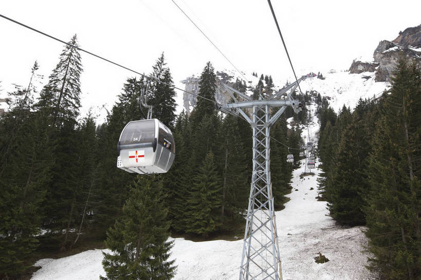 横图,彩色,室外,白天,旅游,度假,美景,名胜古迹,森林,山,山脉,雪山,标志建筑,地标,建筑,松树,瑞士,欧洲,遗迹,图片,山峰,古迹,文物,娱乐,建设,古建筑,缆车,天空,自然,享受,休闲,滑雪场,旅游胜地,放松,摄影,风光,度假村,古文明,中欧,瑞士联邦,旅行,上瓦尔登州,铁力士峰,铁力士雪山,bj174