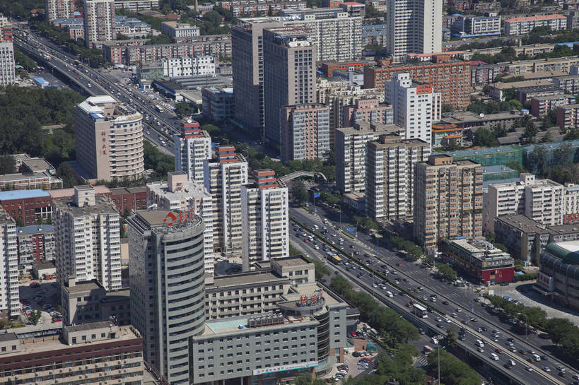 无人,横图,全景,俯视,彩色,室外,白天,旅游,城市风光,城市,道路,建筑,立交桥,北京,中国,图片,建筑群,交通,辉煌,现代建筑,远景,旅游胜地,摄影,文明,发展,繁荣,旅行,北京电视塔,bj174
