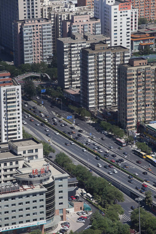 无人,竖图,全景,俯视,彩色,室外,白天,旅游,城市风光,城市,道路,建筑,立交桥,北京,中国,图片,建筑群,交通,辉煌,现代建筑,远景,旅游胜地,摄影,文明,发展,繁荣,旅行,北京电视塔,bj174