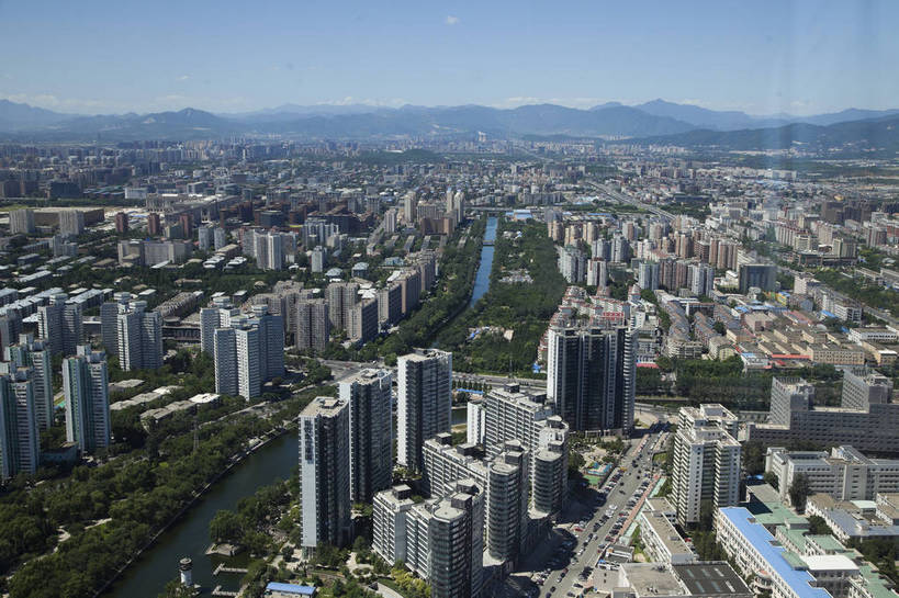 无人,横图,全景,俯视,彩色,室外,白天,旅游,城市风光,城市,建筑,北京,中国,图片,建筑群,辉煌,现代建筑,远景,旅游胜地,摄影,运河,文明,发展,繁荣,旅行,北京电视塔,bj174