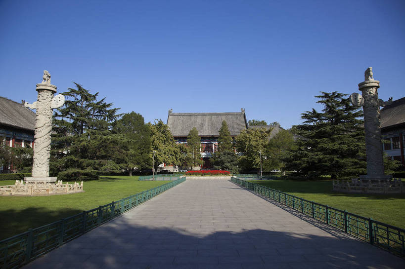 横图,彩色,室外,白天,旅游,美景,北京,中国,图片,华表,校园,自然,旅游胜地,摄影,四合院,清新,海淀区,旅行,北京大学,bj174