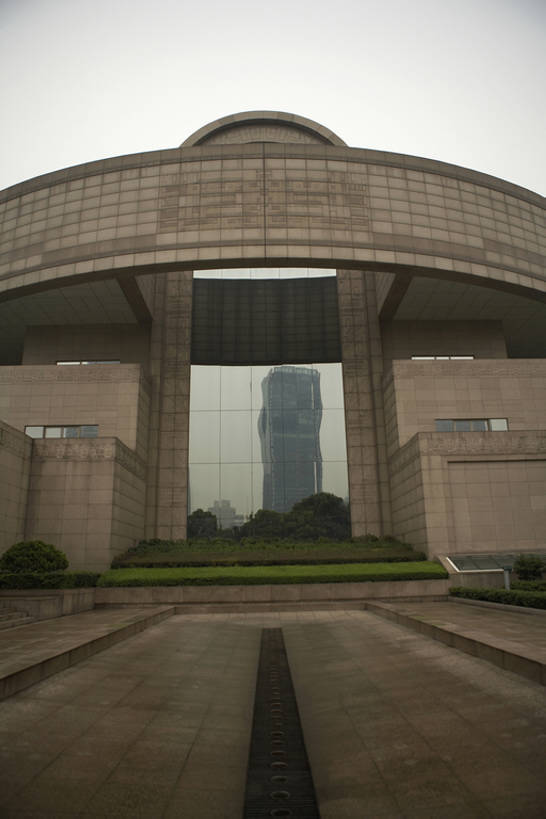 无人,博物馆,公园,竖图,室外,白天,建筑,上海,人民广场,上海博物馆,bj175