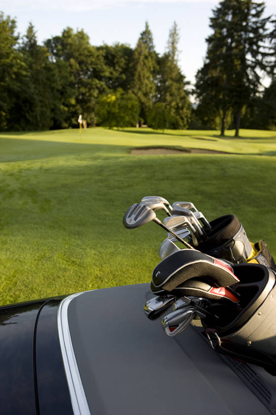 无人,体育馆,运动场,竖图,室外,白天,运动,汽车,跑车,玩,体育场,高尔夫球场,草,树,绿色,夏天,休闲,健康,放松,财富,摄影,生活方式,高雅,愉悦,早晨,体育器械,户外活动,高尔夫球棒,高尔夫球包,运动馆,无忧无虑,高尔夫球运动,休闲活动,彩图,全框架,bj175