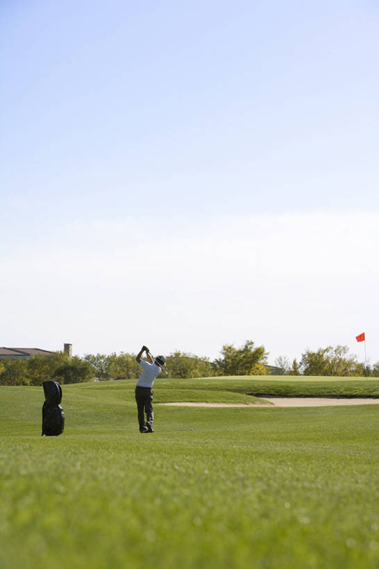 一个人,竖图,室外,白天,留白,正面,锻炼,快乐,幸福,运动,北京,中国,亚洲,仅一个男性,仅一个人,握,摇摆,训练,开球,玩,休闲装,高尔夫球场,草,树,仅一个年轻男性,蓝色,绿色,蓝天,天空,休闲,放松,活力,乐趣,握着,摄影,专心,高尔夫球杆,享乐,东亚,高尔夫球包,高尔夫球运动,男人,男性,年轻男性,中国人,年轻人,休闲活动,彩图,欢乐,bj175