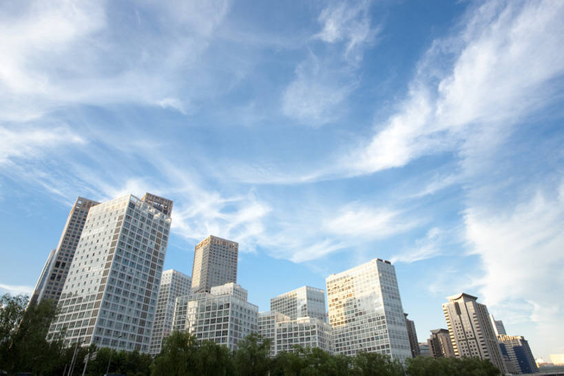 无人,横图,室外,白天,留白,正面,天际线,城市,建筑,摩天大楼,北京,中国,亚洲,云,首都,现代,树,蓝色,天空,摄影,市区,东亚,彩图,全身,北京CBD,bj175