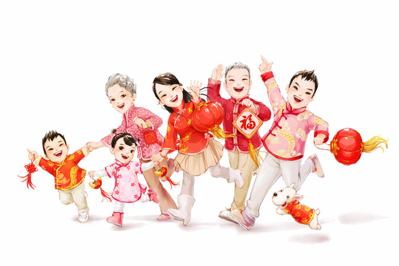 家庭,母亲,父亲,女儿,儿子,祖父母,跑,笑,微笑,露齿笑,横图,插画,留白,抠图,白色背景,正面,快乐,兴奋,幸福,纯洁,运气,数码,科技,狗,照明,中国,春节,亚洲,握,阴影,风俗,节日,庆祝,装饰,并排,网络,灯笼,纸灯笼,高光,几何,计算机图形,祝福,合成,图画,挥手,注视,传统,刺激,画,福字,灯具,观察,看,汉字,卡通,精神,可爱,亲密,童年,童趣,握着,财富,观看,照亮,电脑合成图,数码合成图,察看,享乐,仪式,合成图,照明设备,关注,中国文化,问候,典礼,漫画,童真,东亚,烂漫,无邪,陪同,写实,具体,具象,元旦,制度,陪伴,天真,全家福,画画,全身,传统服装,欢乐,拜年,唐装,传统文化,插图,传统节日,伴随,bj175