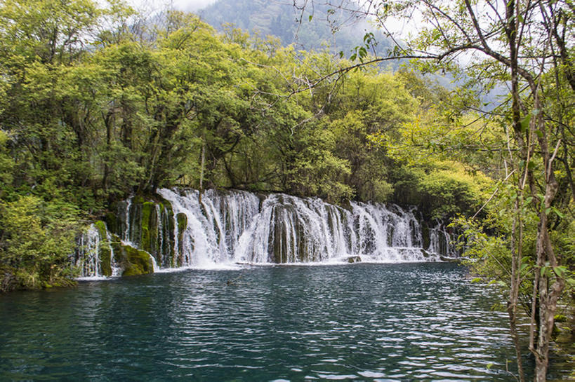 无人,横图,室外,白天,旅游,度假,河流,美景,瀑布,山,九寨沟,中国,亚洲,池塘,地形,景观,娱乐,树,风景,自然,享受,休闲,景色,放松,摄影,宁静,自然风光,彩图,旅行,bj175