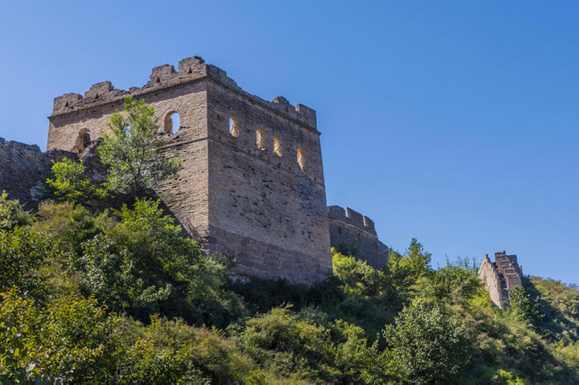 横图,室外,白天,长城,中国,墙,地形,风景,天空,东亚,河北省,金山岭,bj175